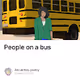 People on a bus