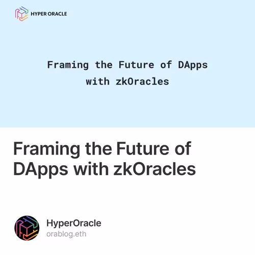 Framing the Future of DApps with zkOracles