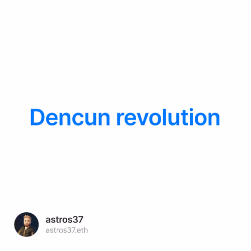 Dencun revolution