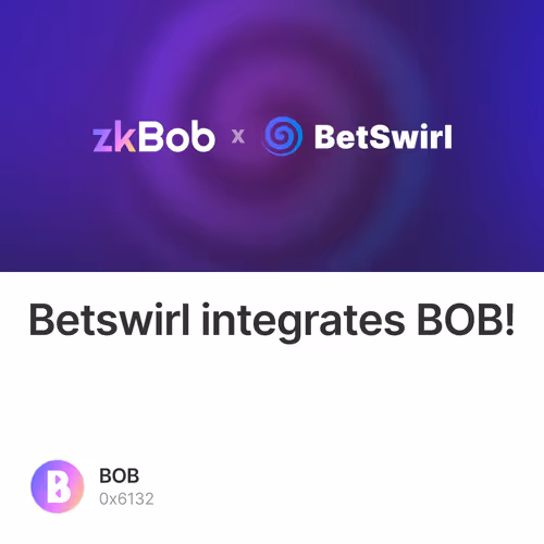 Betswirl integrates BOB!