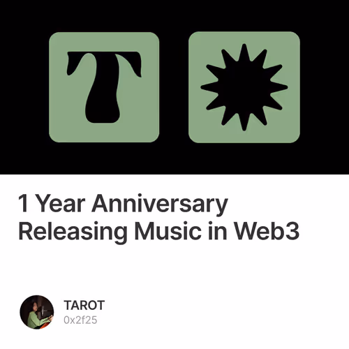 1 Year Anniversary Releasing Music in Web3