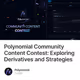 Polynomial Community Content Contest: Exploring Derivatives and Strategies