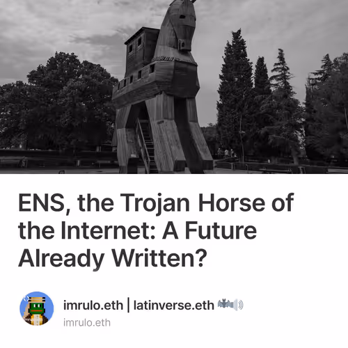 ENS, the Trojan Horse of the Internet: A Future Already Written?
