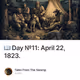 📖 Day №11: April 22, 1823.