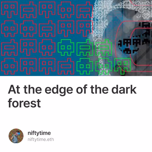 At the edge of the dark forest