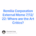 Remilia Corporation External Memo 7/12/22: Where are the Art Critics?