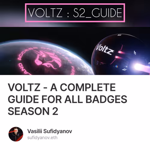 VOLTZ - A COMPLETE GUIDE FOR ALL BADGES SEASON 2