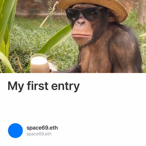 My first entry