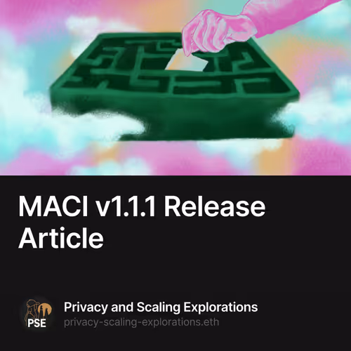 MACI v1.1.1 Release Article