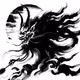 ink painting dragon