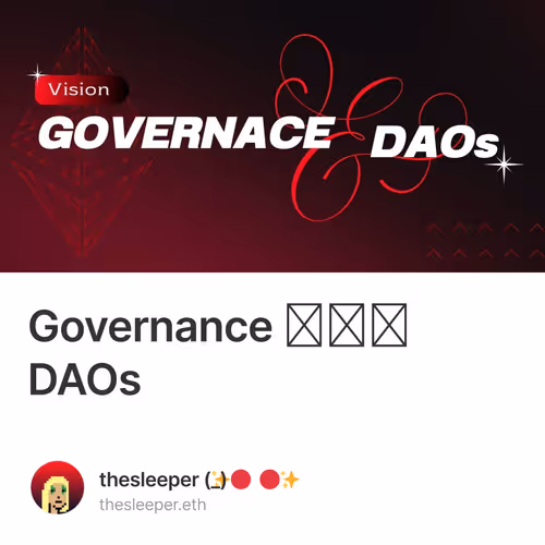 Governance และ DAOs