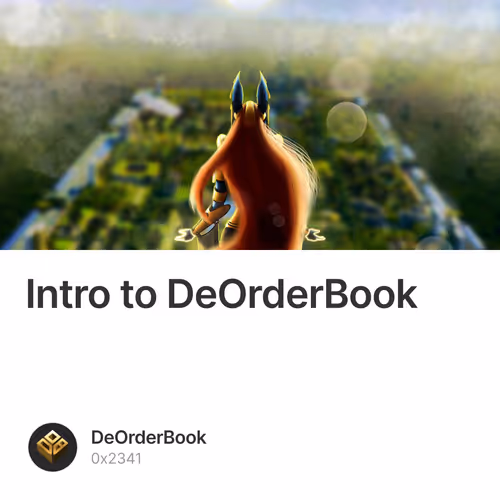 Intro to DeOrderBook