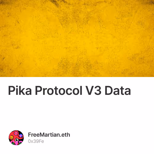 Pika Protocol V3 Data