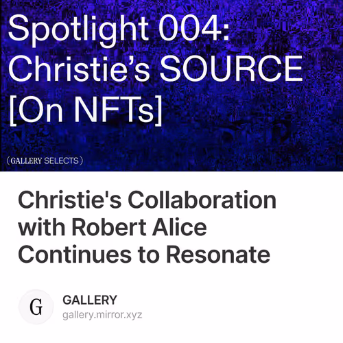 Christie's Collaboration with Robert Alice Continues to Resonate