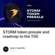 STORM token presale and roadmap to the TGE