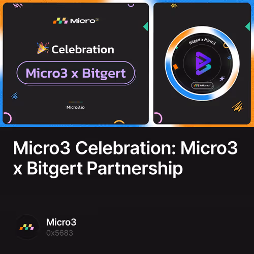 Micro3 Celebration: Micro3 x Bitgert Partnership