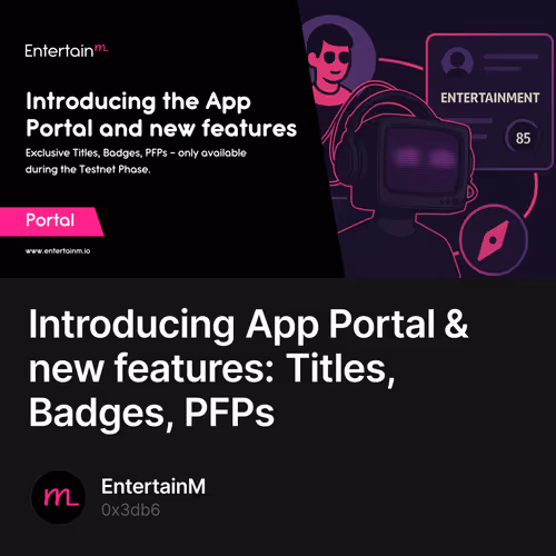 Introducing App Portal & new features: Titles, Badges, PFPs