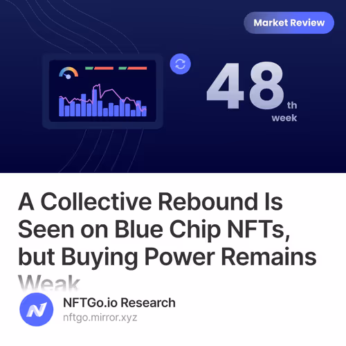 A Collective Rebound Is Seen on Blue Chip NFTs, but Buying Power Remains Weak