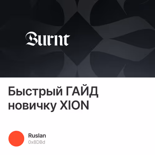 Быстрый ГАЙД новичку XION