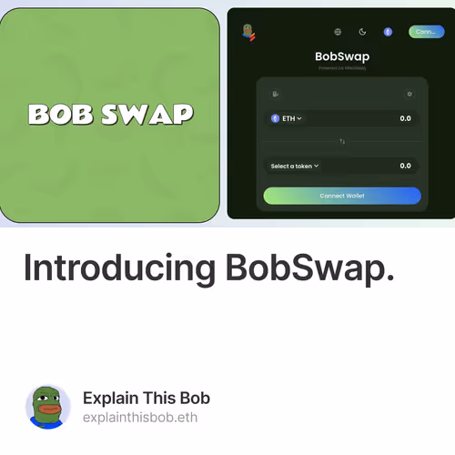 Introducing BobSwap.