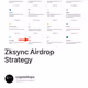 Zksync Airdrop Strategy
