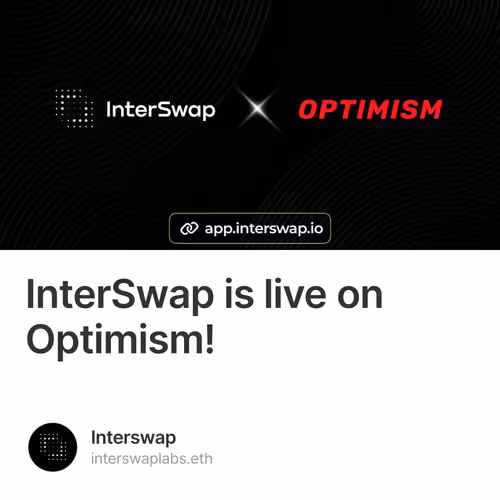 InterSwap is live on Optimism!