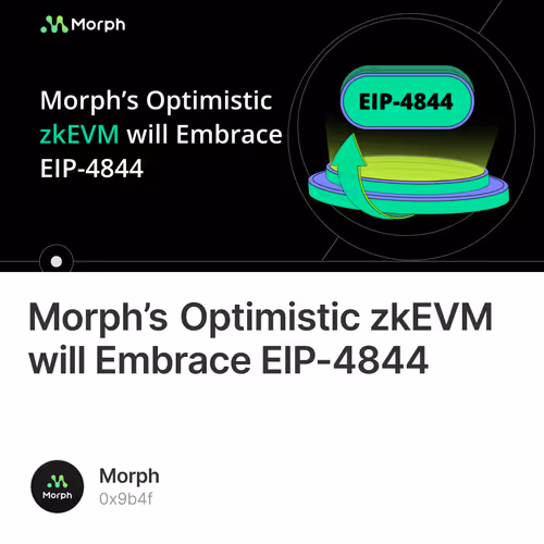 Morph’s Optimistic zkEVM will Embrace EIP-4844