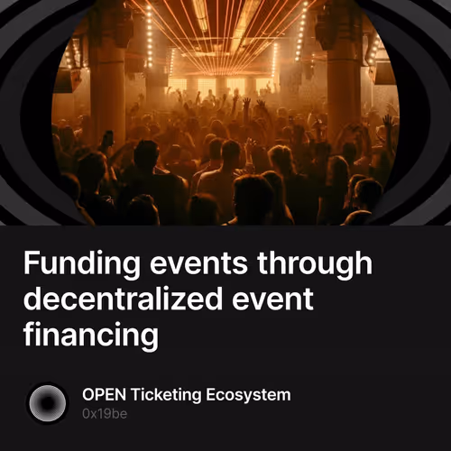 Funding events through decentralized event financing