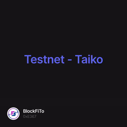 Testnet - Taiko