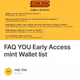 FAQ YOU Early Access mint Wallet list