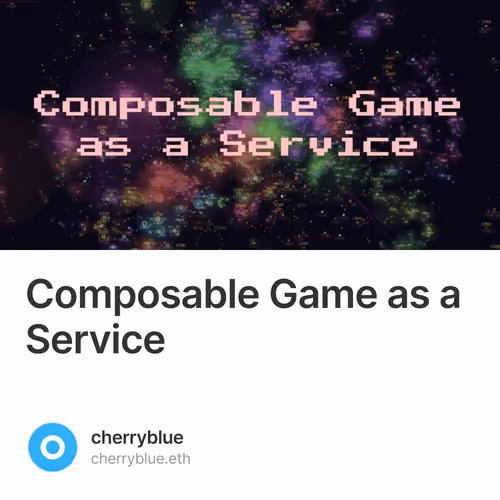 Composable Game as a Service