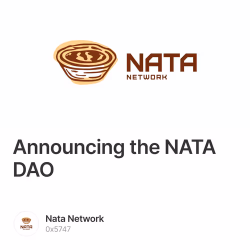 Announcing the NATA DAO