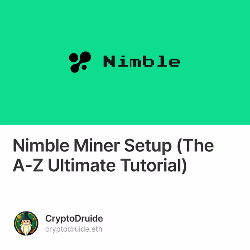 Nimble Miner Setup (The A-Z Ultimate Tutorial)