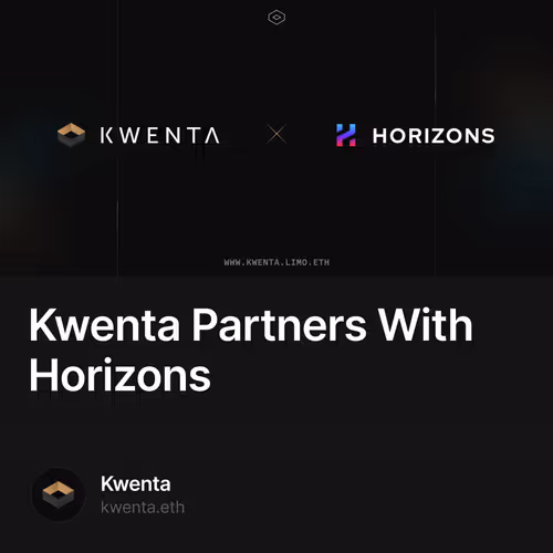 Kwenta Partners With Horizons