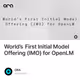 World’s First Initial Model Offering (IMO) for OpenLM