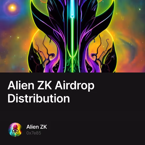 Alien ZK  Airdrop Distribution