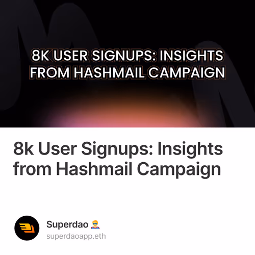 8k User Signups: Insights from Hashmail Campaign