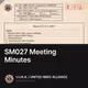 SM027 Meeting Minutes