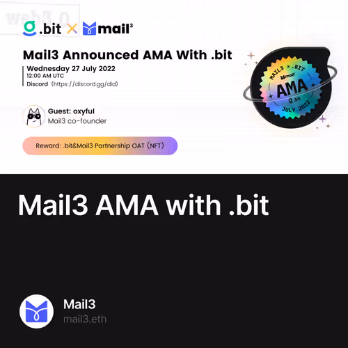 Mail3 AMA with .bit