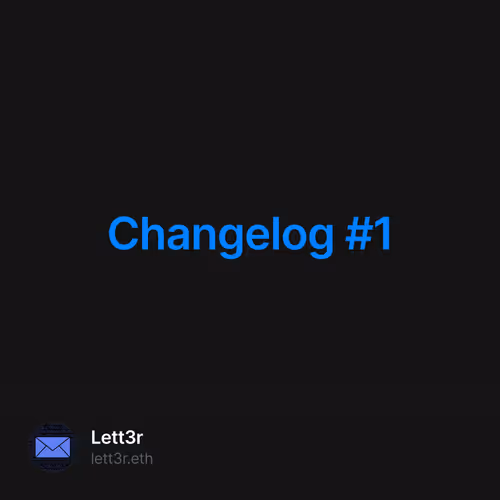 Changelog #1