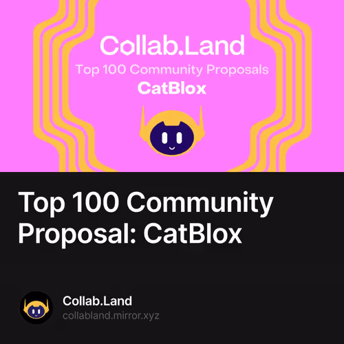 Top 100 Community Proposal: CatBlox