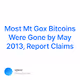 Most Mt Gox Bitcoins Were Gone by May 2013, Report Claims