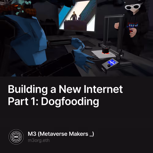 Building a New Internet Part 1: Dogfooding