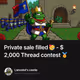 Private sale filled 🥳 - $2,000 Thread contest 🥇