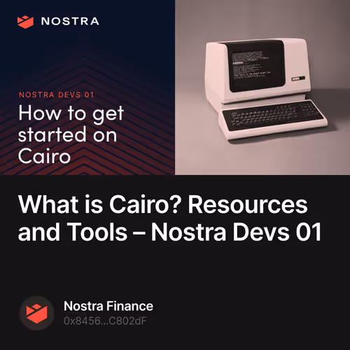 What is Cairo Resources and Tools  Nostra Devs 01