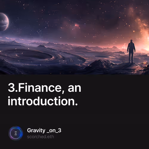 3.Finance, an introduction.