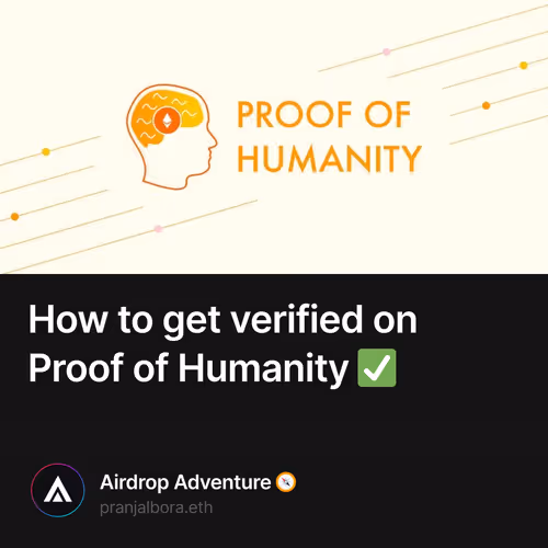 How to get verified on Proof of Humanity ✅
