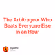 The Arbitrageur Who Beats Everyone Else in an Hour