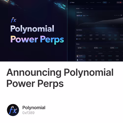 Announcing Polynomial Power Perps