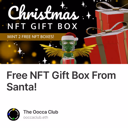 Free NFT Gift Box From Santa!